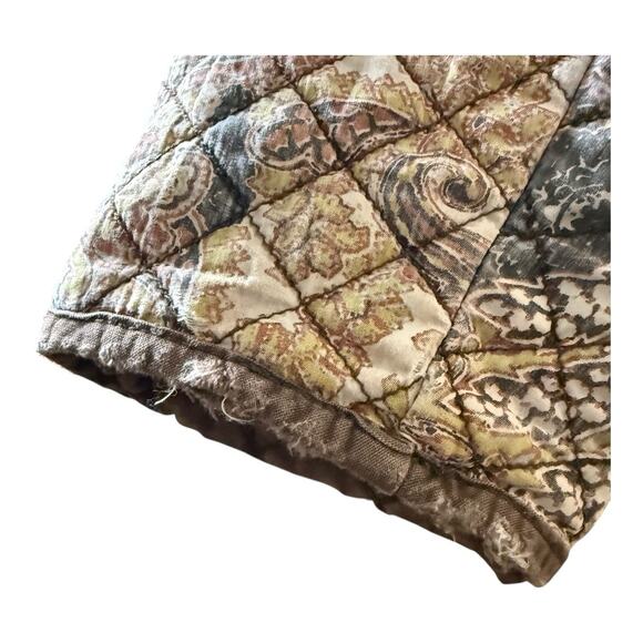 Free People Great Escape Reversible Quilted Bomber Jacket Paisley Print Size S - Picture 12 of 12